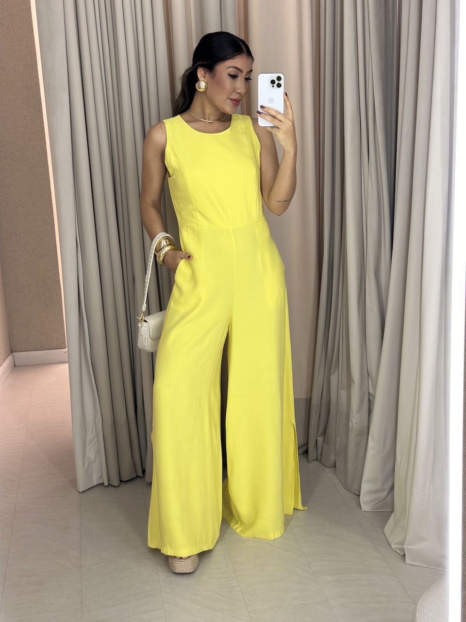 MACACÃO LÍDIA CAVADO AMARELO