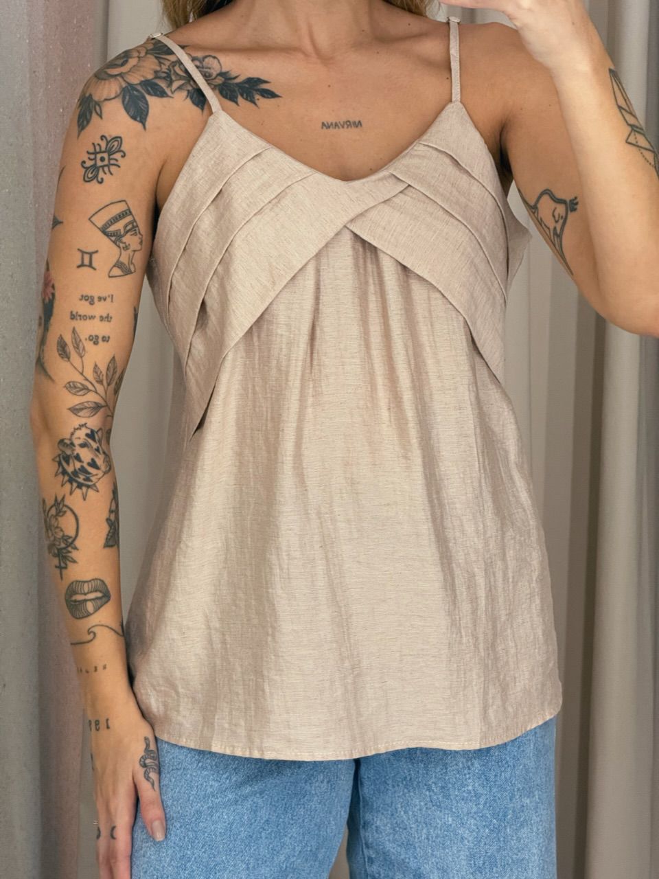 BLUSA VIVIANE ALÇA NUDE