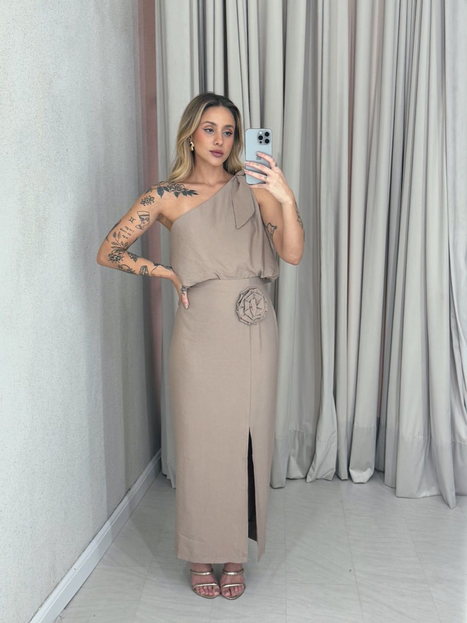 CONJUNTO CLAUDIA SAIA NUDE - 0060940049 - CAROLLA FERRARO