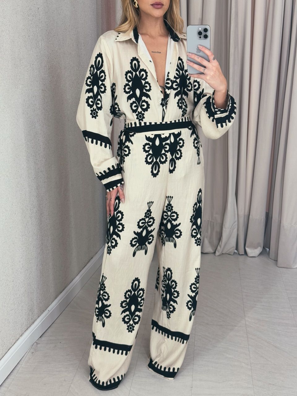 CONJUNTO FLORENCE CALÇA AREIA
