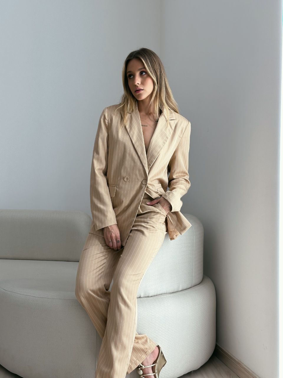 CONJUNTO LUNA BLAZER CALÇA NUDE