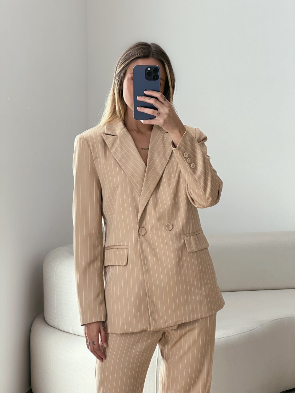 CONJUNTO LUNA BLAZER CALÇA NUDE