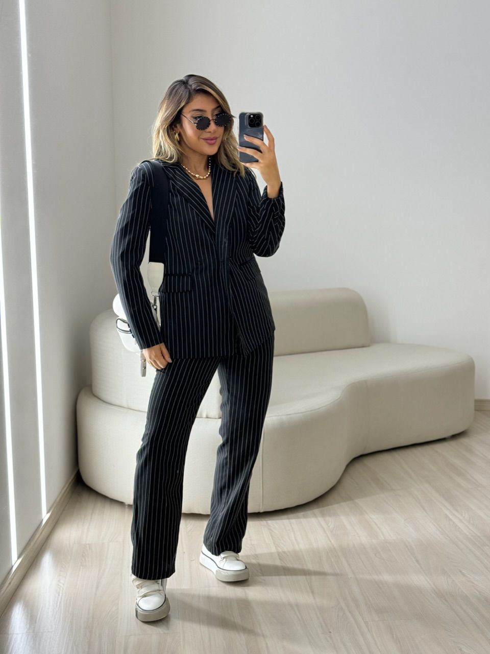 CONJUNTO LUNA BLAZER CALÇA PRETO - 0049500032 - CAROLLA FERRARO