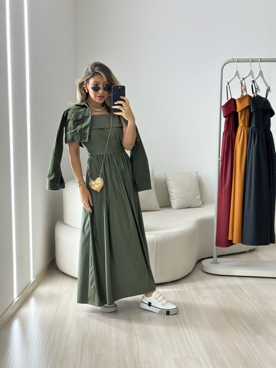 VESTIDO BRIANA COURINO VERDE