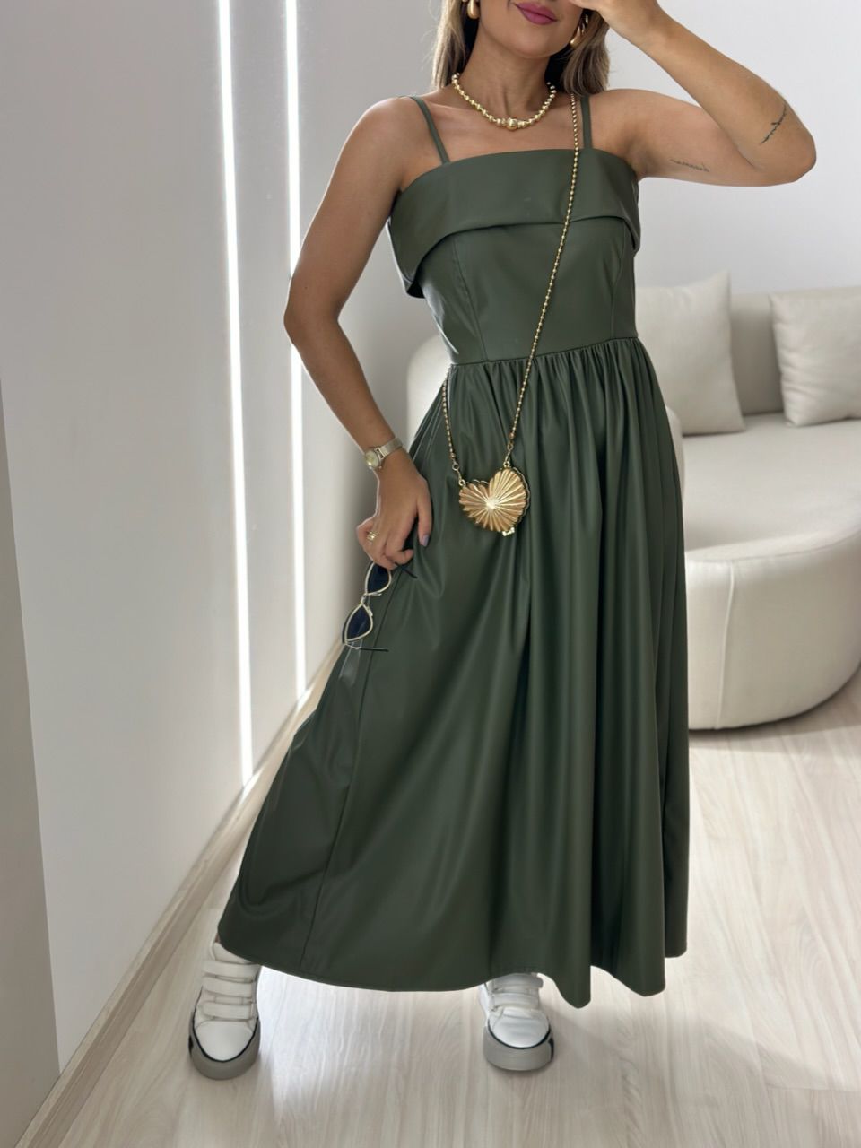 VESTIDO BRIANA COURINO VERDE