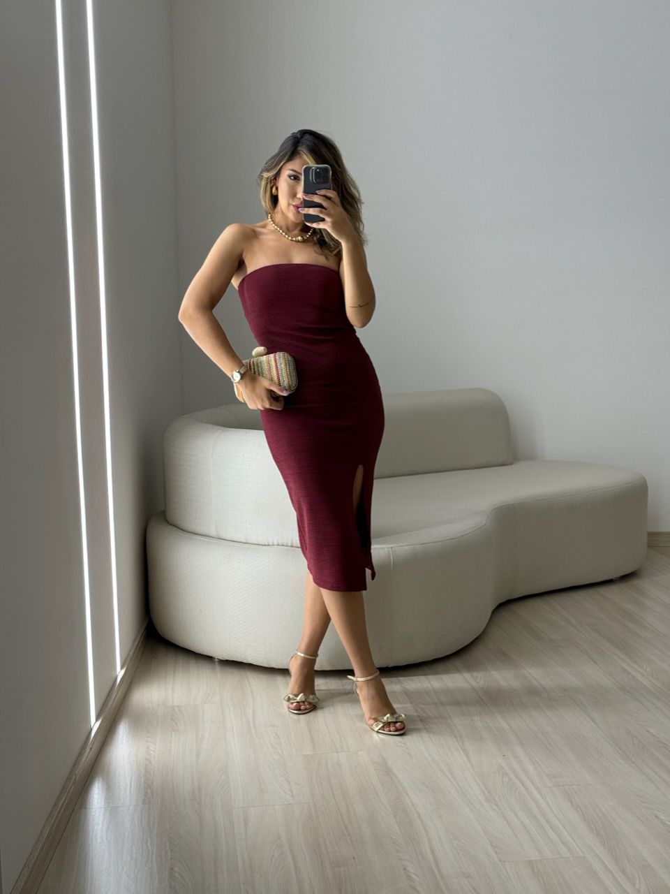 VESTIDO SANDRA ANARRUGA CHERRY RED