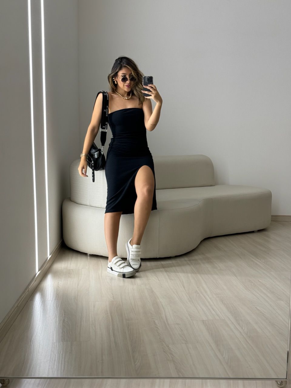VESTIDO SANDRA ANARRUGA PRETO