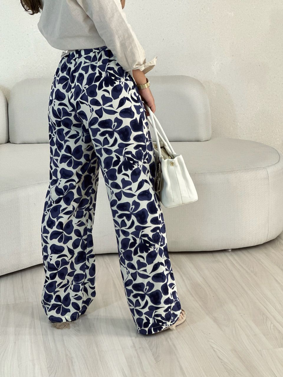 CALÇA MARÍLIA ESTAMPADA AZUL