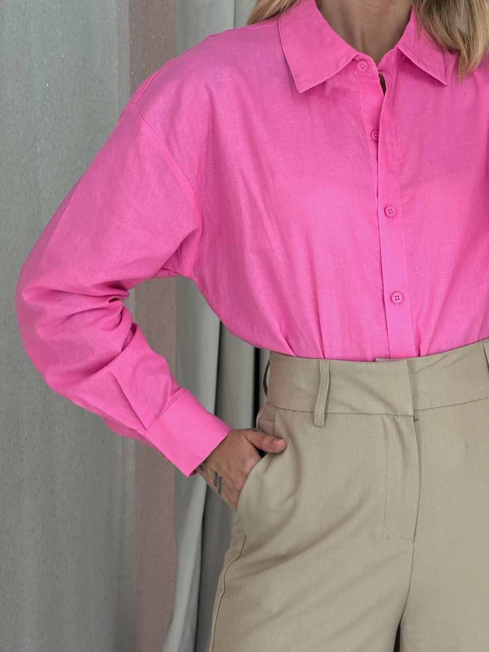 CAMISA KÁTIA BÁSICA ROSA