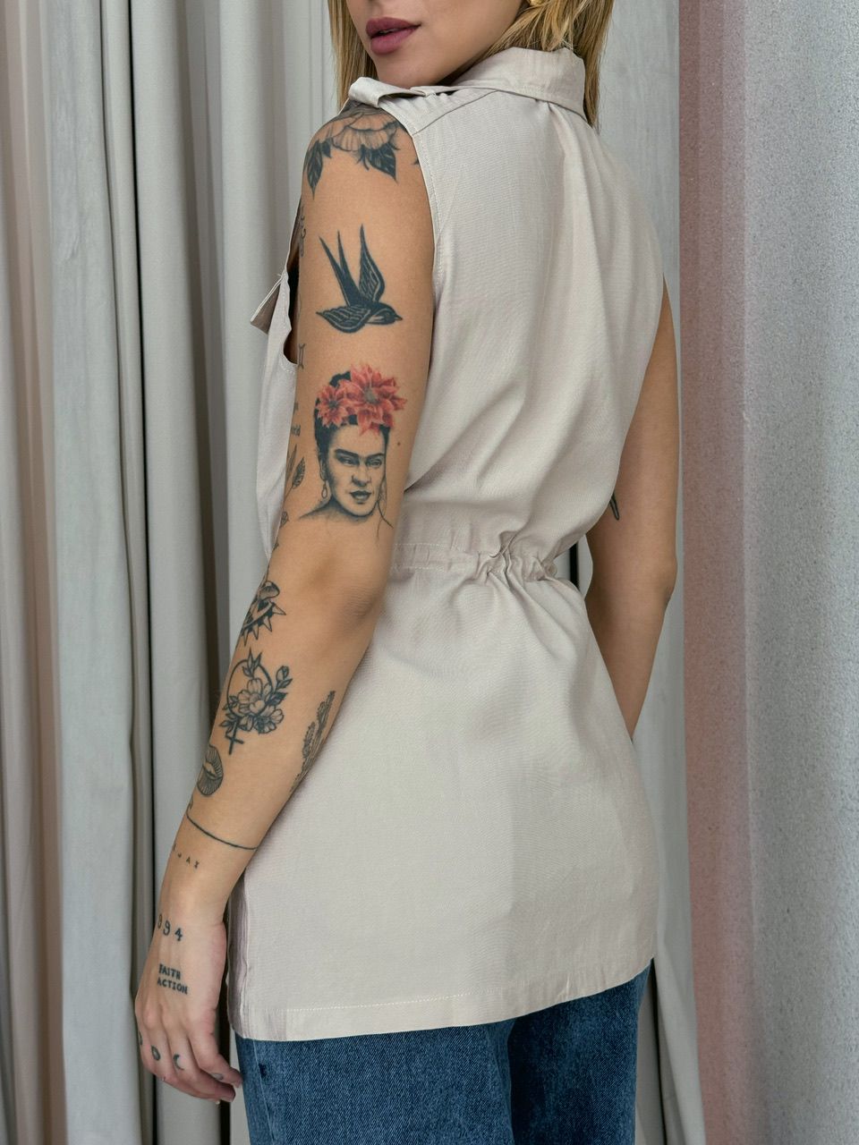 COLETE BOLSO CARGO NUDE