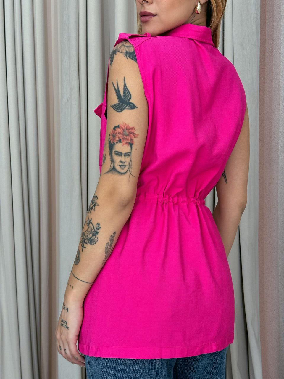 COLETE BOLSO CARGO PINK