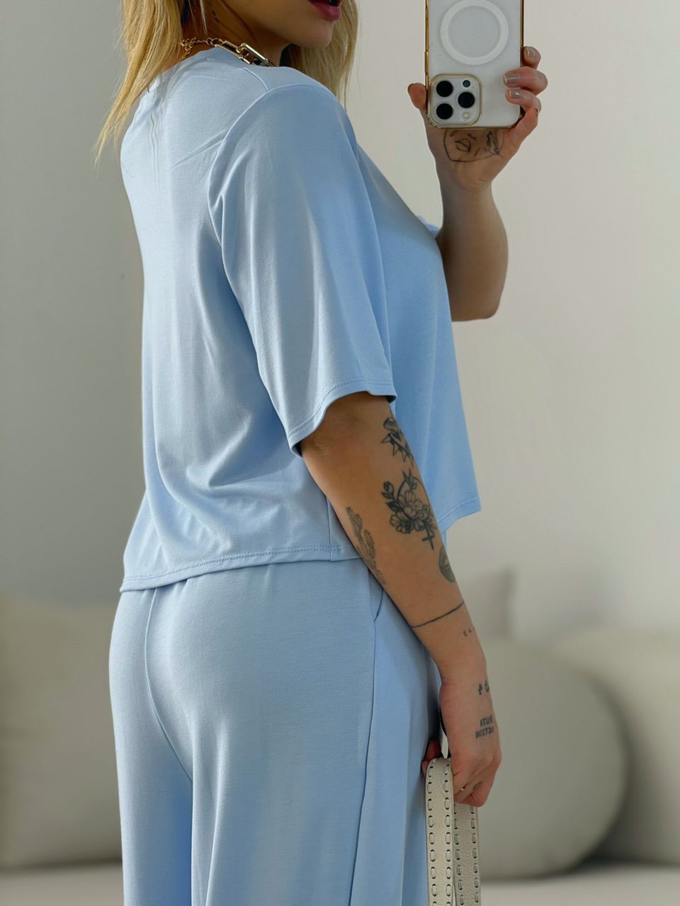 CONJUNTO LAILA CF MOLETINHO BABY BLUE