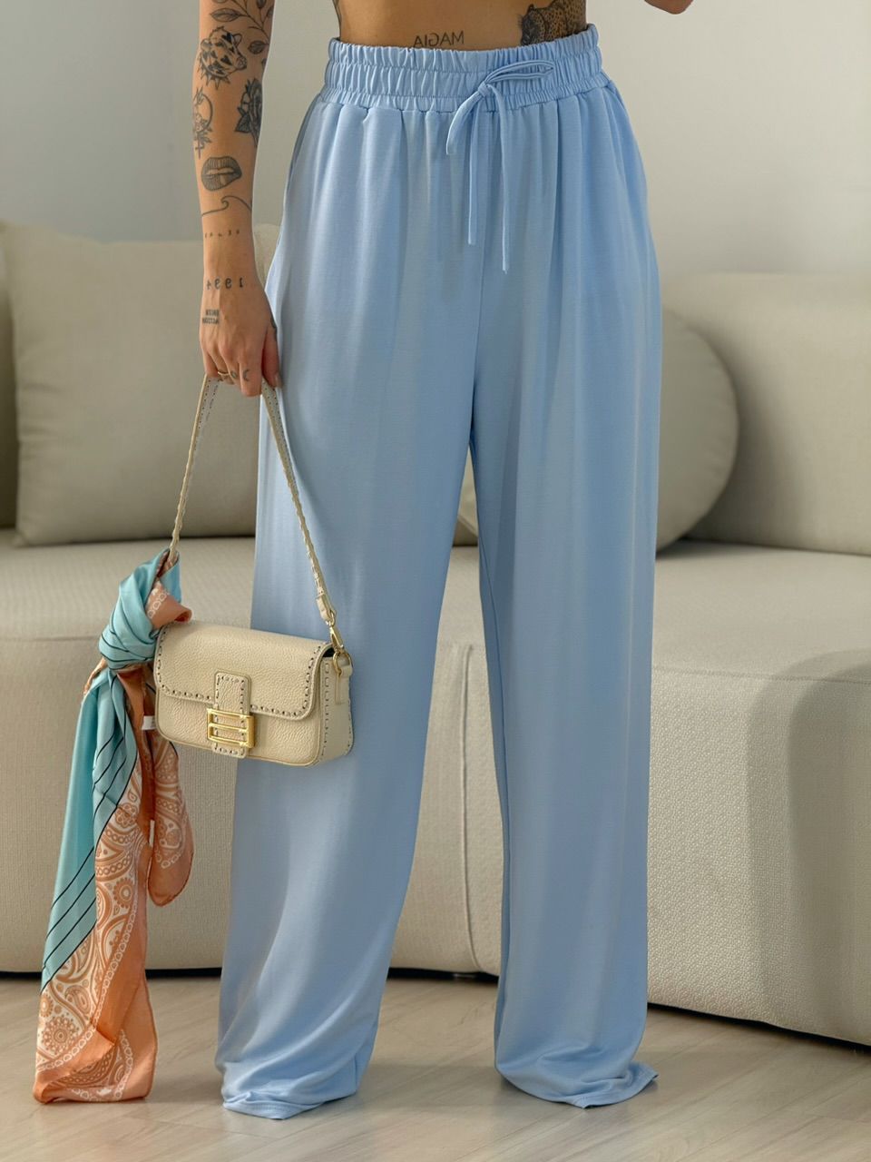 CONJUNTO LAILA CF MOLETINHO BABY BLUE