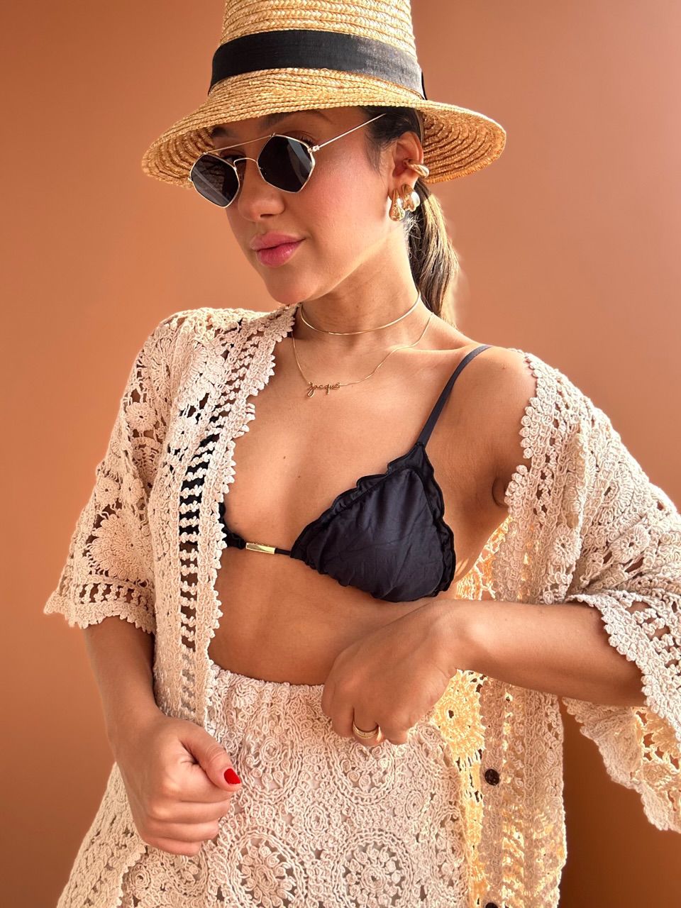 KIMONO ALICE CROCHÊ CRU