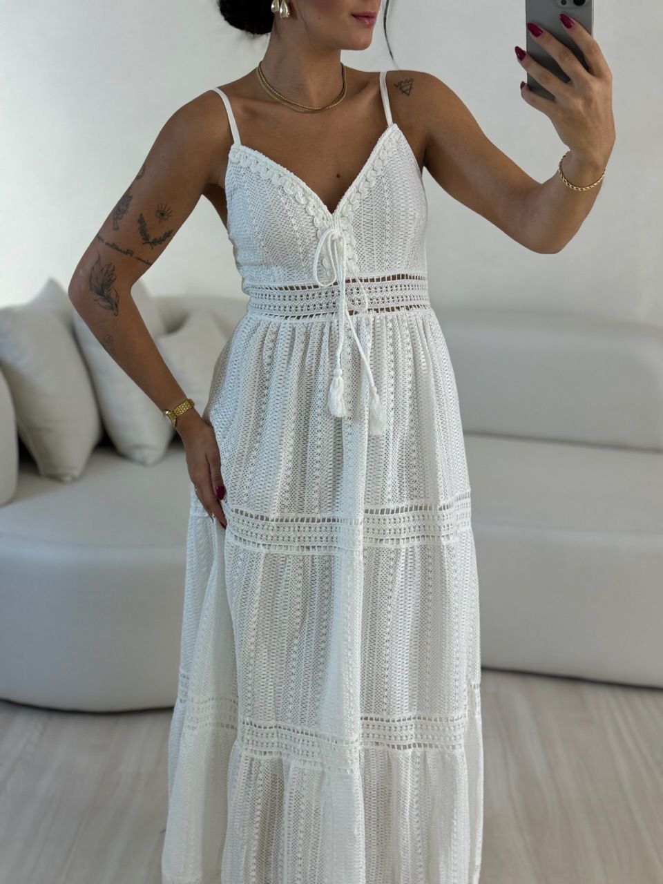 VESTIDO KAREN CROCHÊ OFF