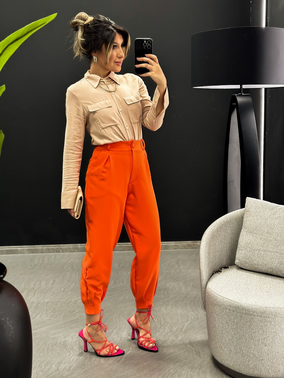 CALÇA CF CENOURA 02 LARANJA