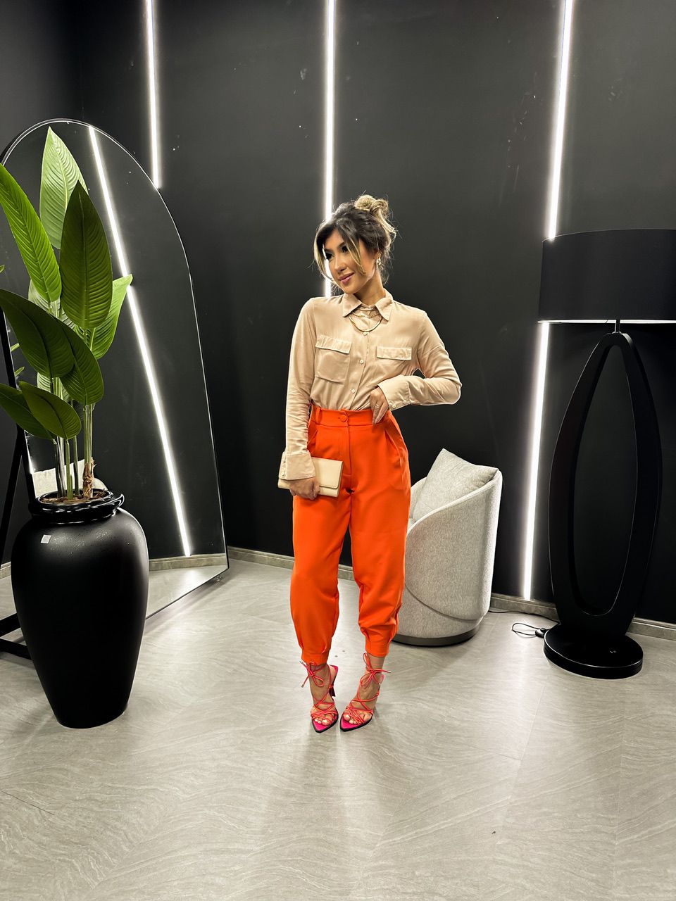 CALÇA CF CENOURA 02 LARANJA