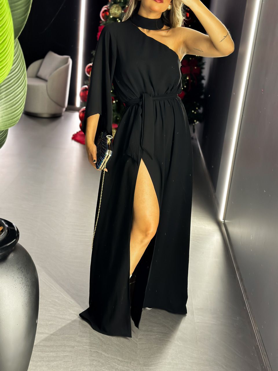 VESTIDO CF JACQUE 02 LONGO preto