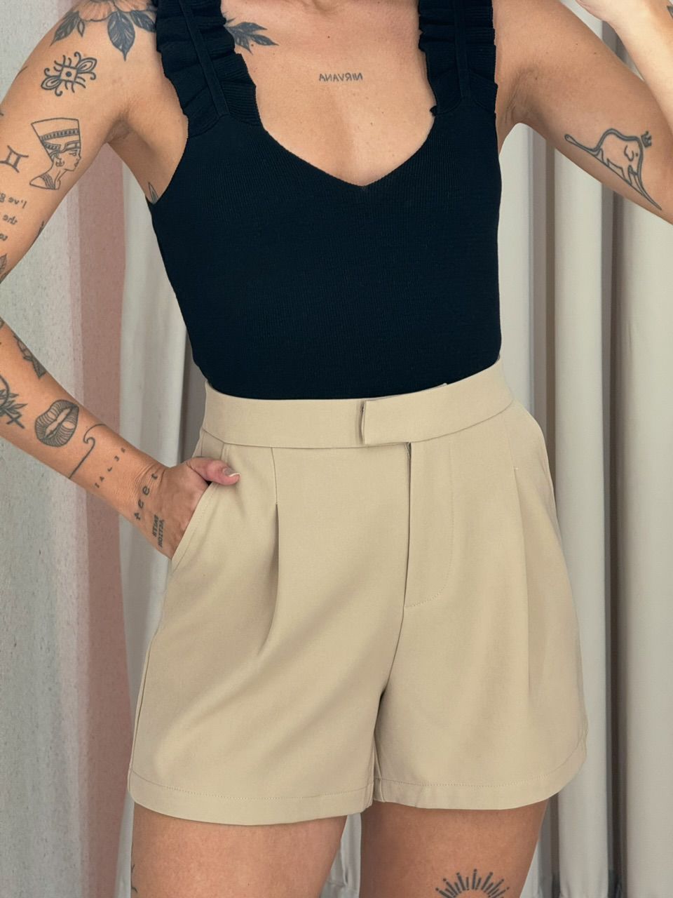 BLUSA ANASTASIA TRICOT PRETA