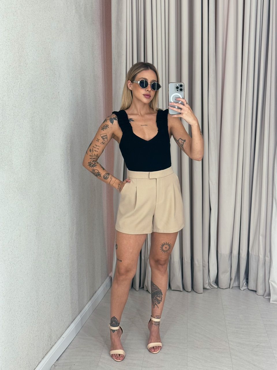 BLUSA ANASTASIA TRICOT PRETA