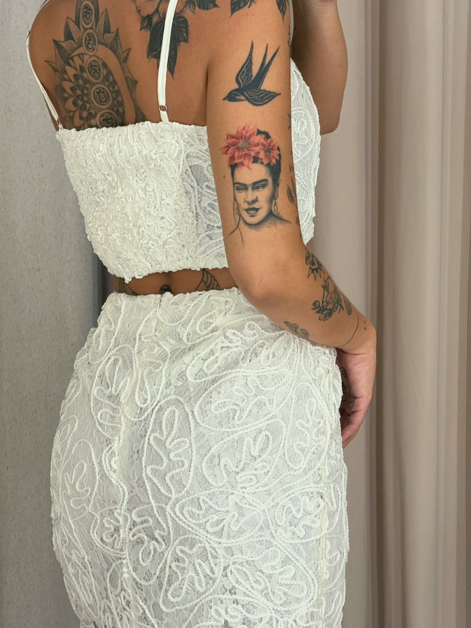 CONJUNTO ELEONORA SAIA RENDA MARFIM