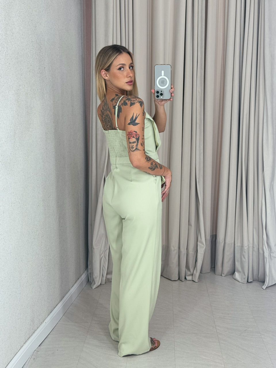 MACACÃO LUCIANA ALÇA VERDE