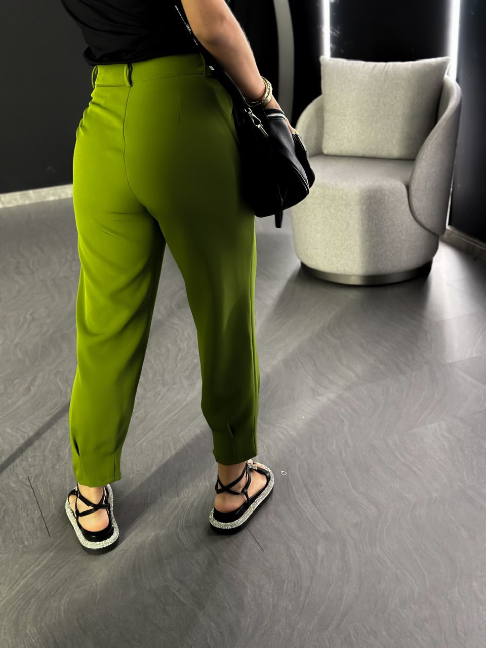 CALÇA LAVÍNIA CENOURA VERDE