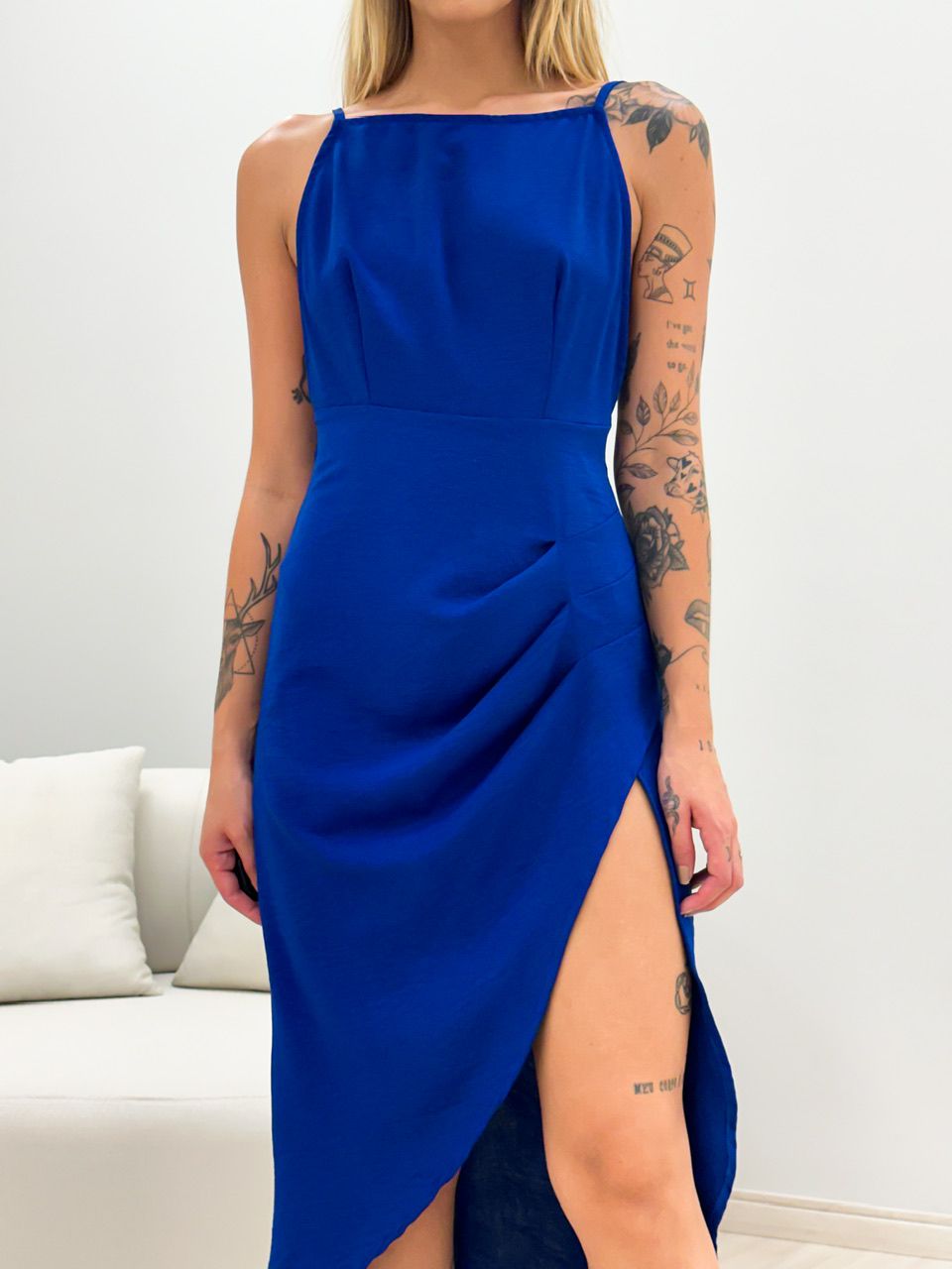 VESTIDO KELINE ALÇA AZUL