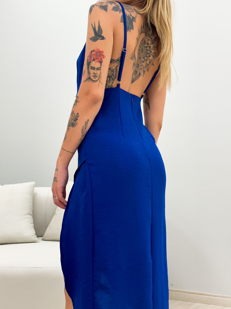 VESTIDO KELINE ALÇA AZUL