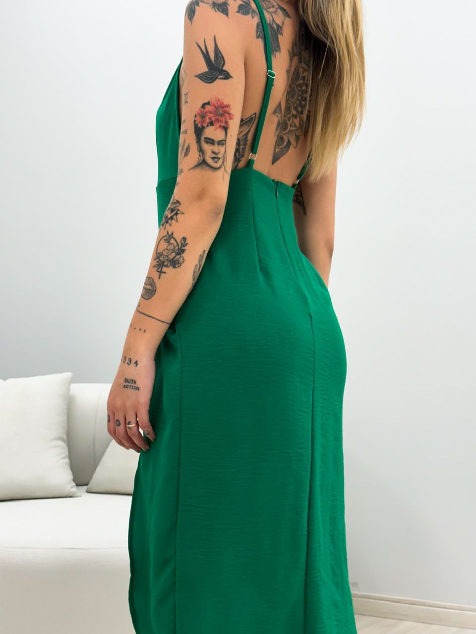 VESTIDO KELINE ALÇA VERDE