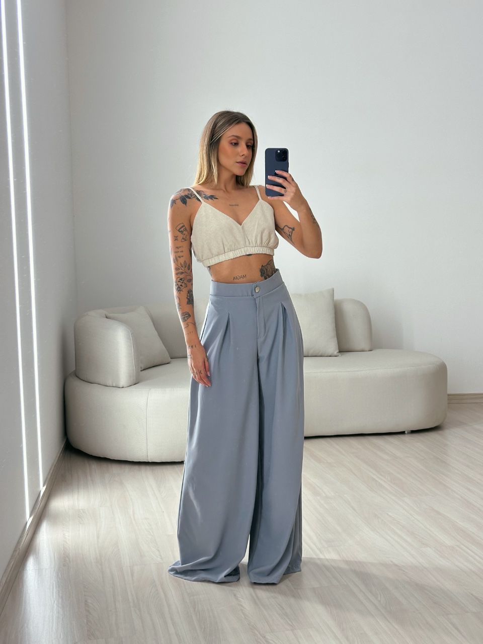 CALÇA MAX PANTALONA CINZA