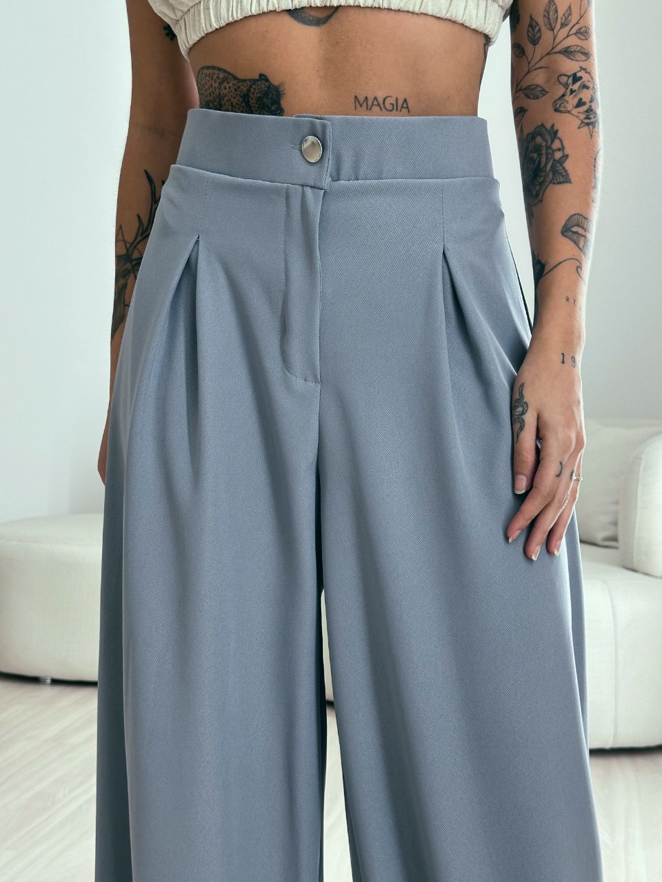 CALÇA MAX PANTALONA CINZA