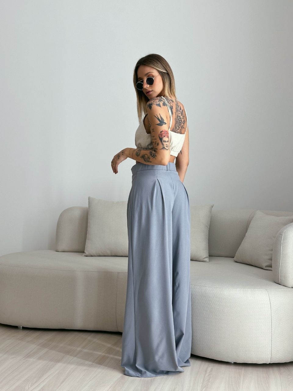 CALÇA MAX PANTALONA CINZA