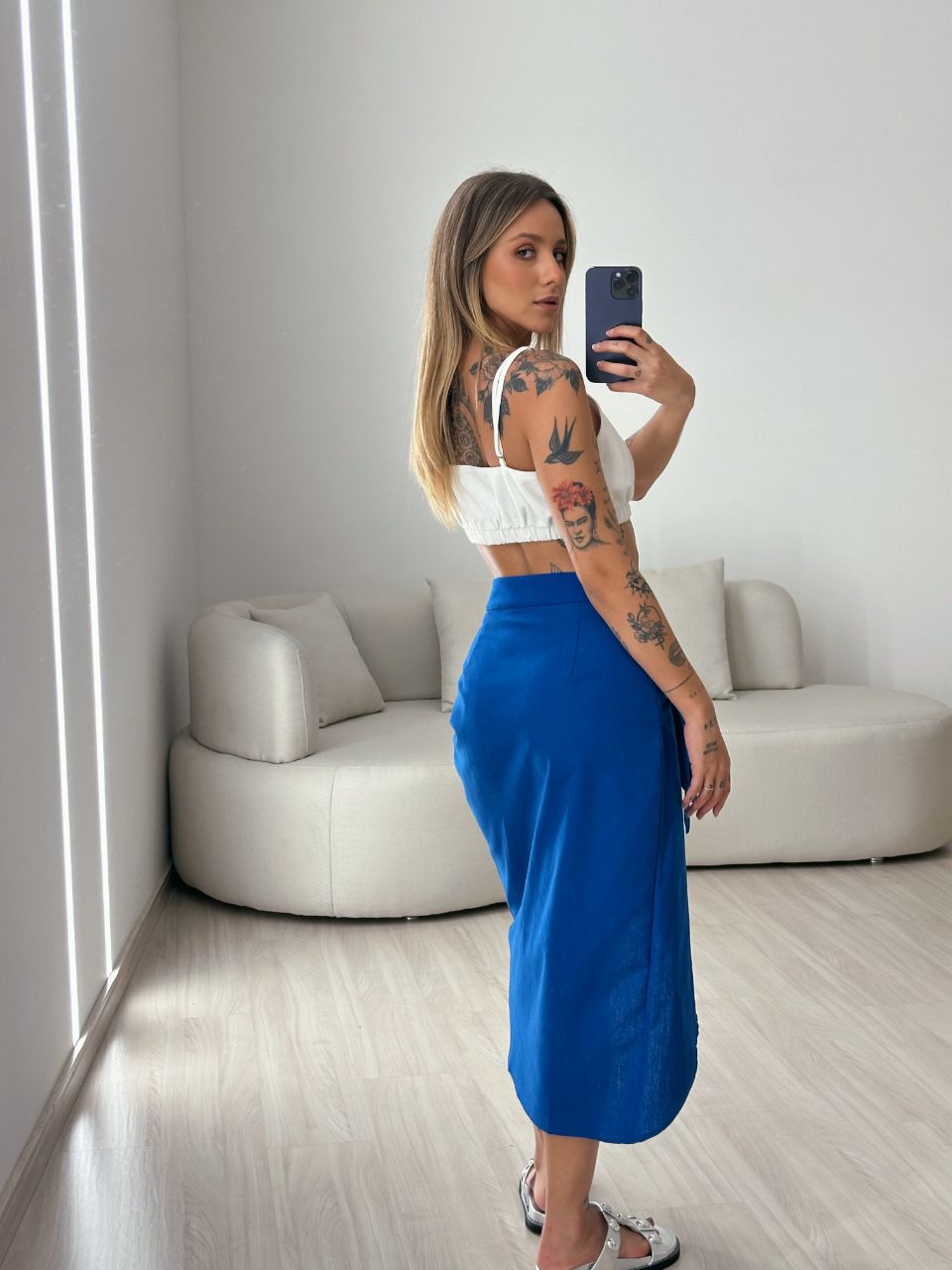 SAIA SOFIA MIDI AZUL