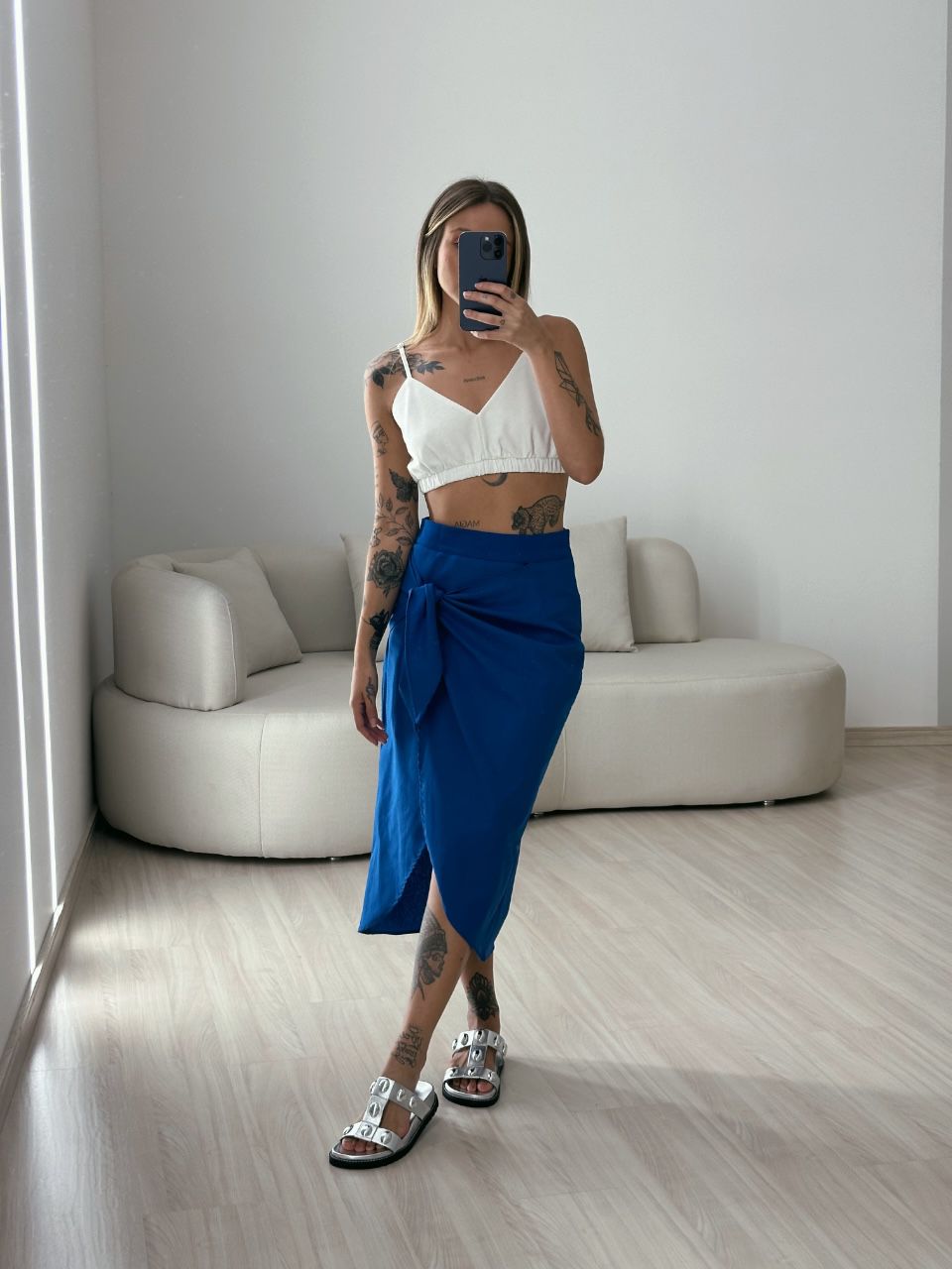 SAIA SOFIA MIDI AZUL