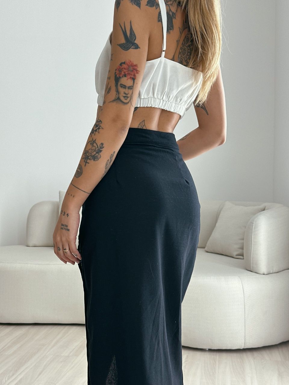 SAIA SOFIA MIDI PRETA