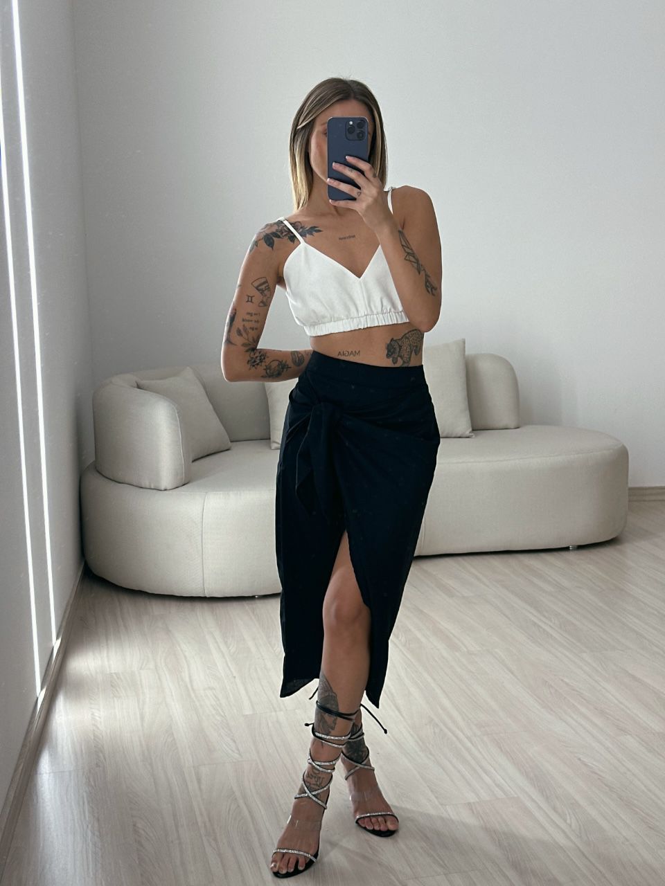 SAIA SOFIA MIDI PRETA