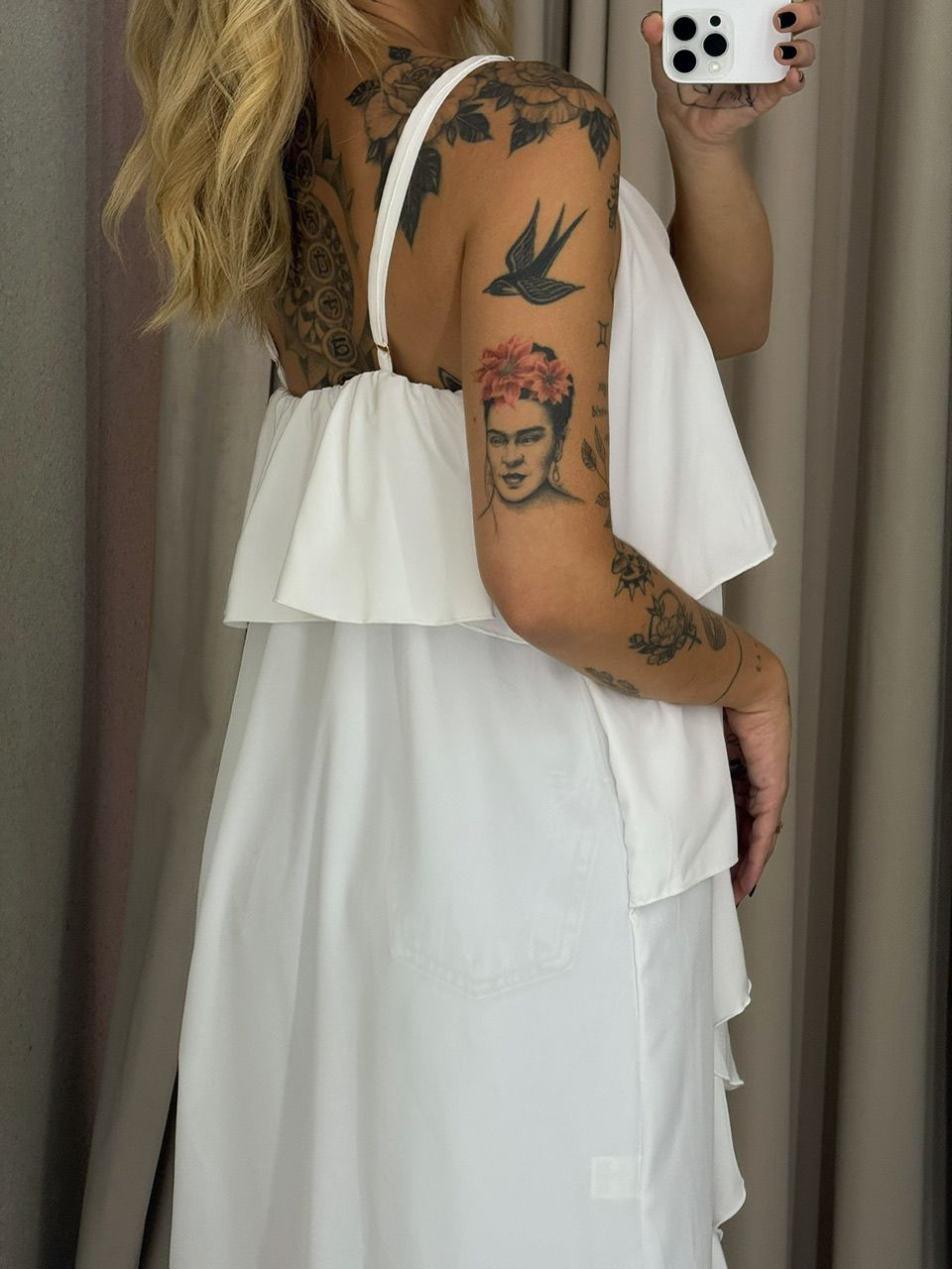 BLUSA LILA BABADOS ALÇA OFF