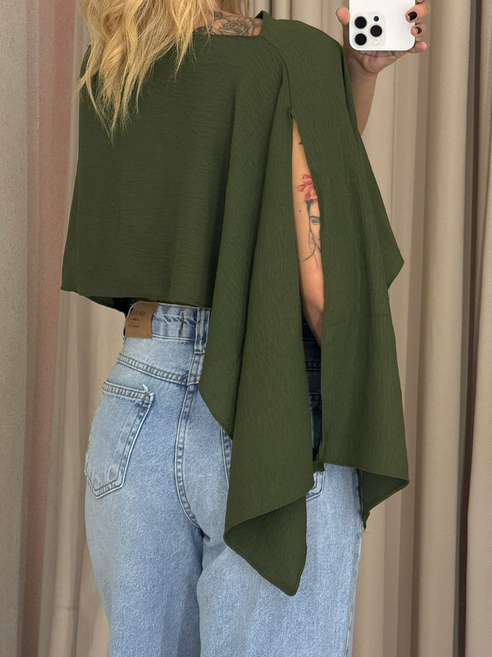 CROPPED ELENA TOP verde