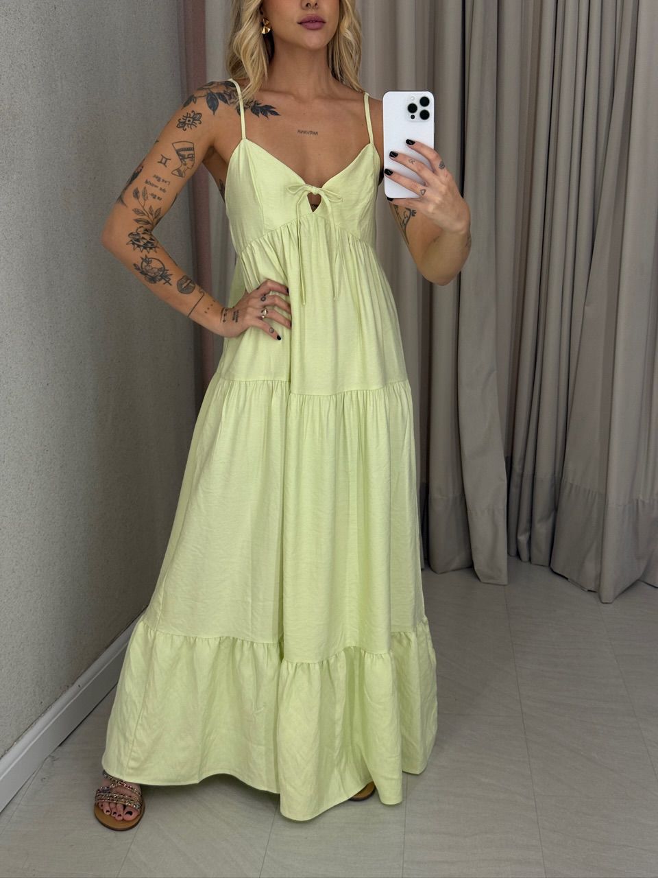 VESTIDO IVETE LONGO LIMA