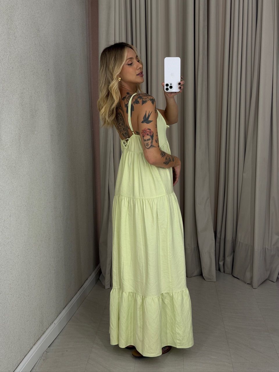 VESTIDO IVETE LONGO LIMA