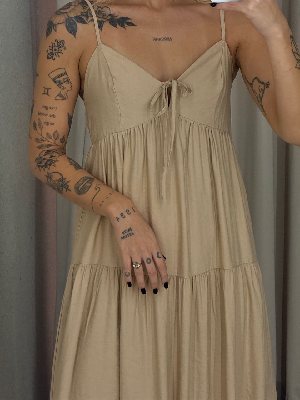 VESTIDO IVETE LONGO NUDE