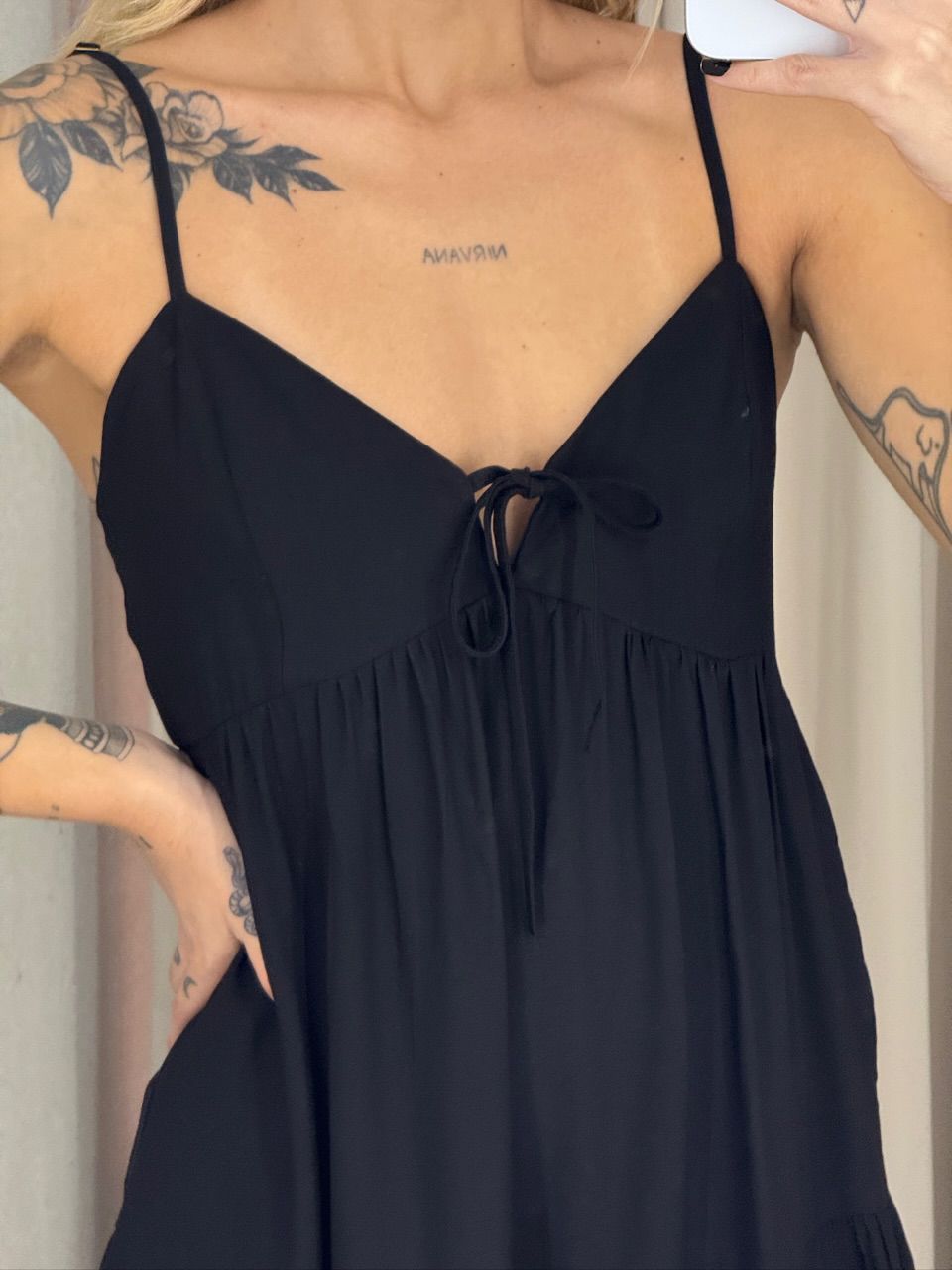 VESTIDO IVETE LONGO PRETO