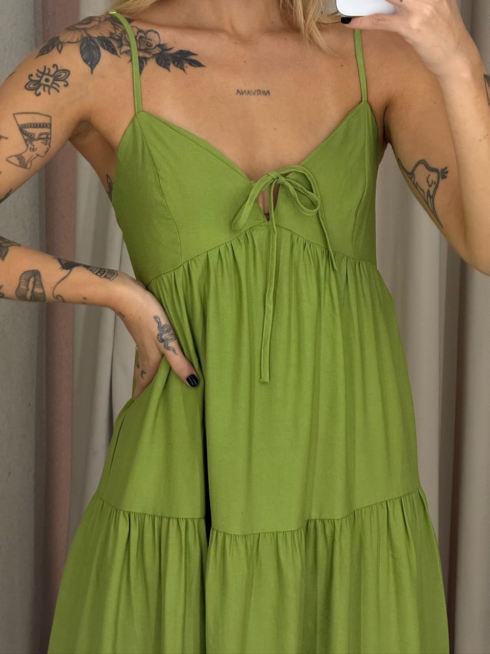 VESTIDO IVETE LONGO VERDE