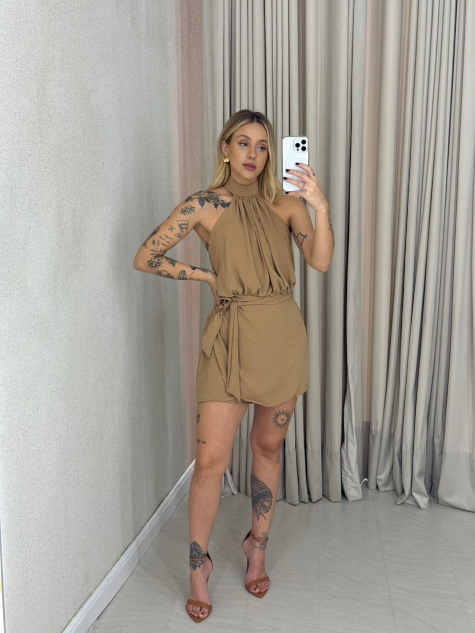 MACAQUINHO NATASHA AMARRAÇÃO NUDE - 0063160049 - CAROLLA FERRARO
