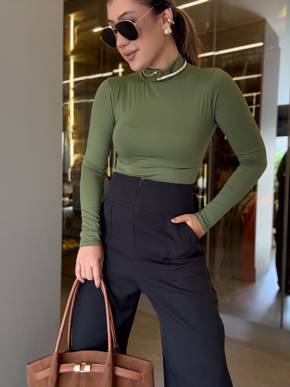 BODY LUDMILA CF MANGA VERDE