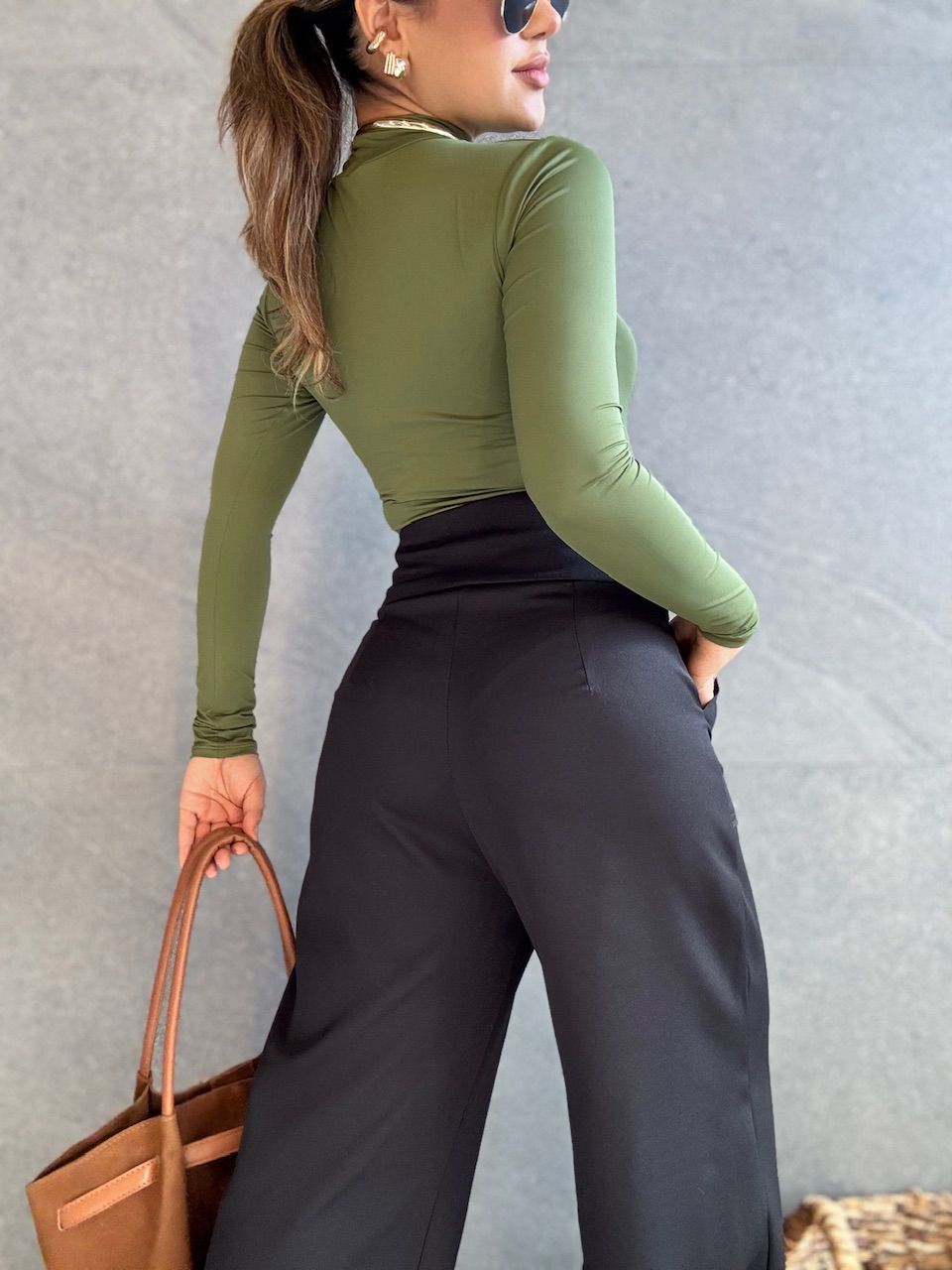 BODY LUDMILA CF MANGA VERDE