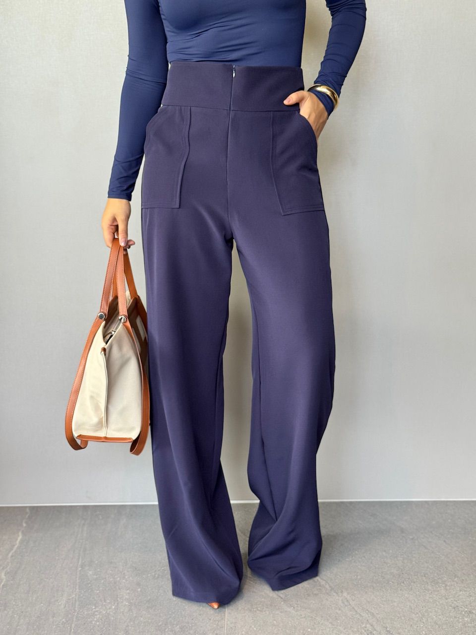 CALÇA MAJU CF PANTALONA MARINHO - 0065510055 - CAROLLA FERRARO