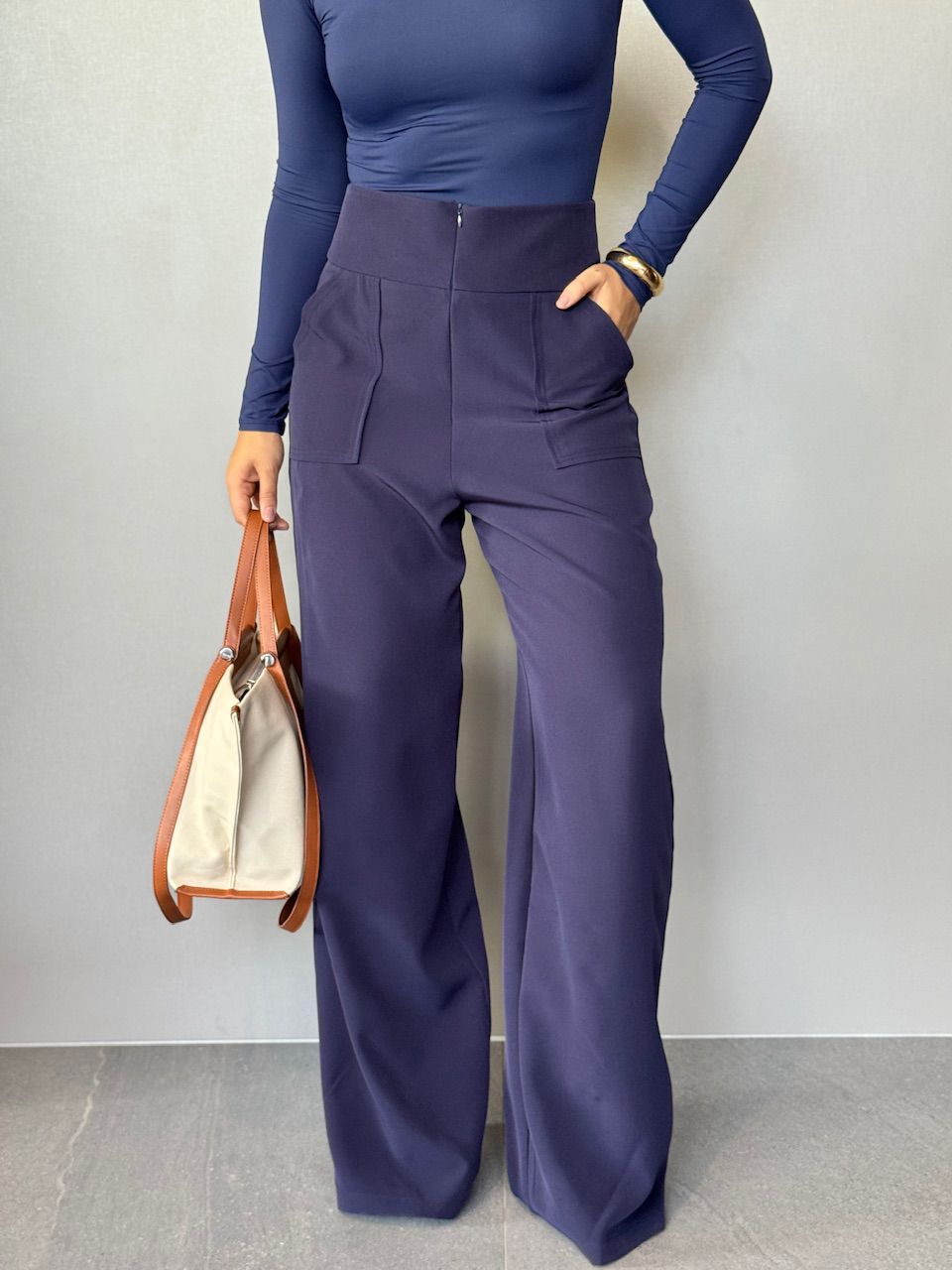 CALÇA MAJU CF PANTALONA MARINHO