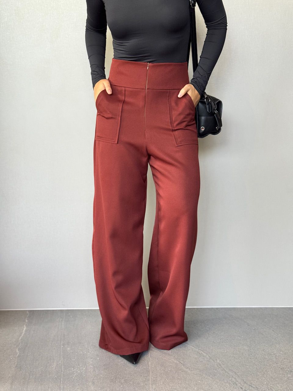 CALÇA MAJU CF PANTALONA MARROM